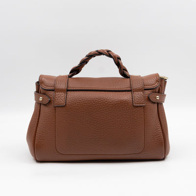 Mini Alexa Chestnut Heavy Grained Leather