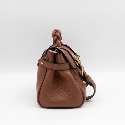 Mini Alexa Chestnut Heavy Grained Leather