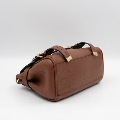 Mini Alexa Chestnut Heavy Grained Leather