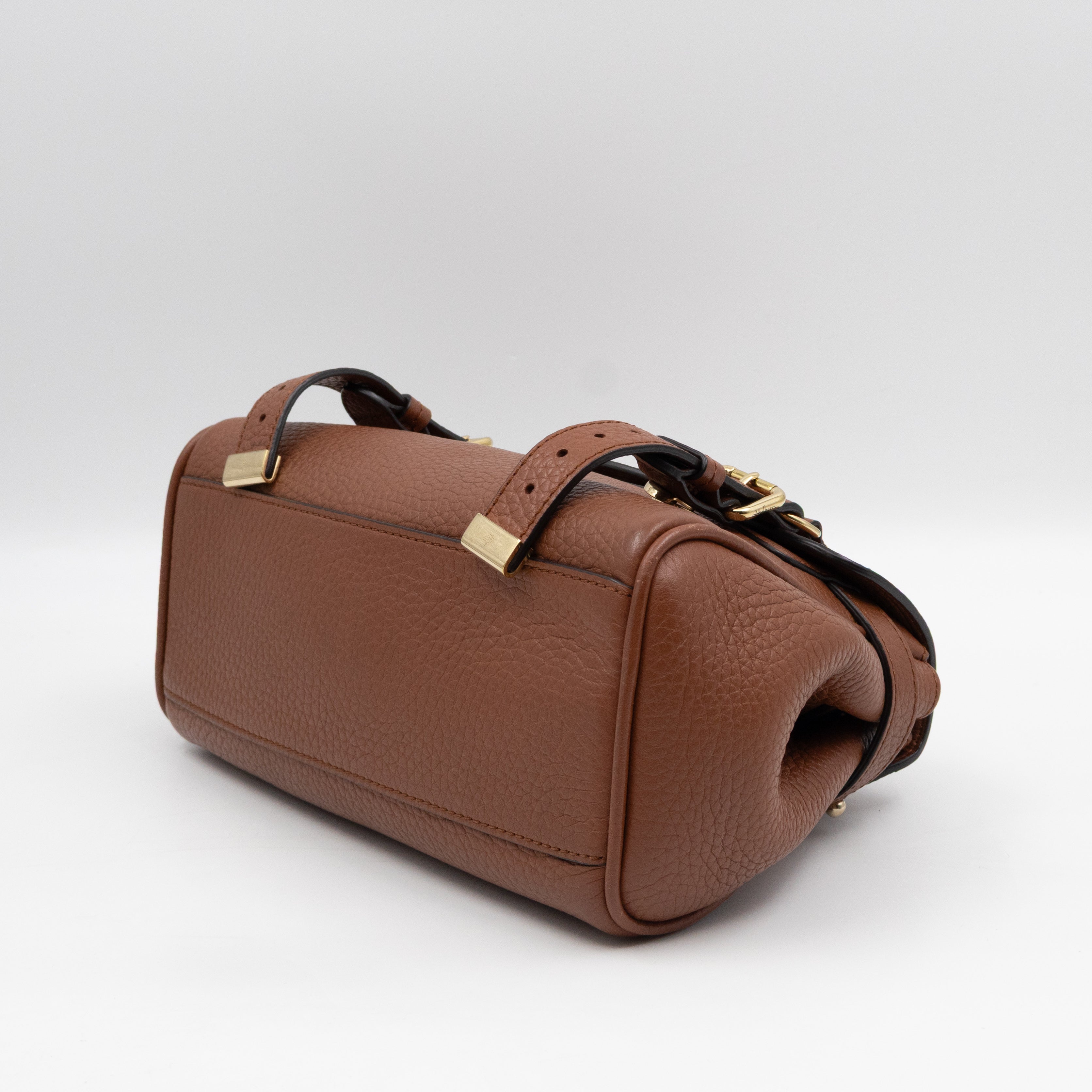 Mini Alexa Chestnut Heavy Grained Leather