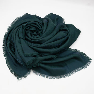 Monogram Shine Shawl Green