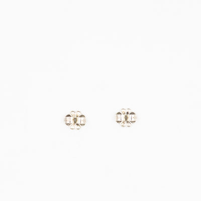 Twisted Knot Earrings Sterling Silver