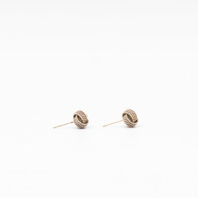 Twisted Knot Earrings Sterling Silver