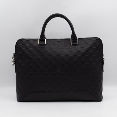 Avenue Soft Briefcase Black Damier Infini Leather