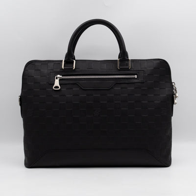 Avenue Soft Briefcase Black Damier Infini Leather