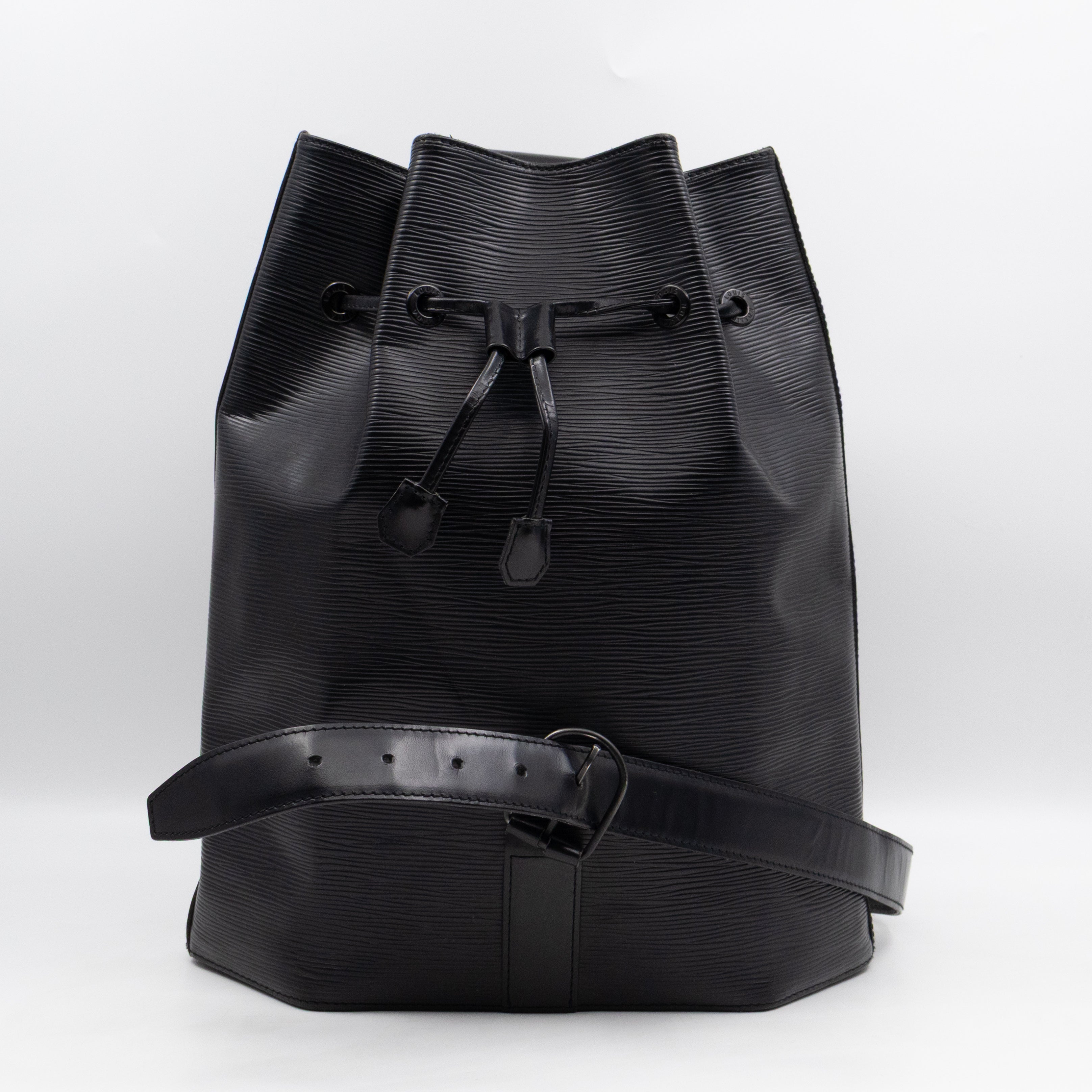 Sac A Dos Black Epi Leather