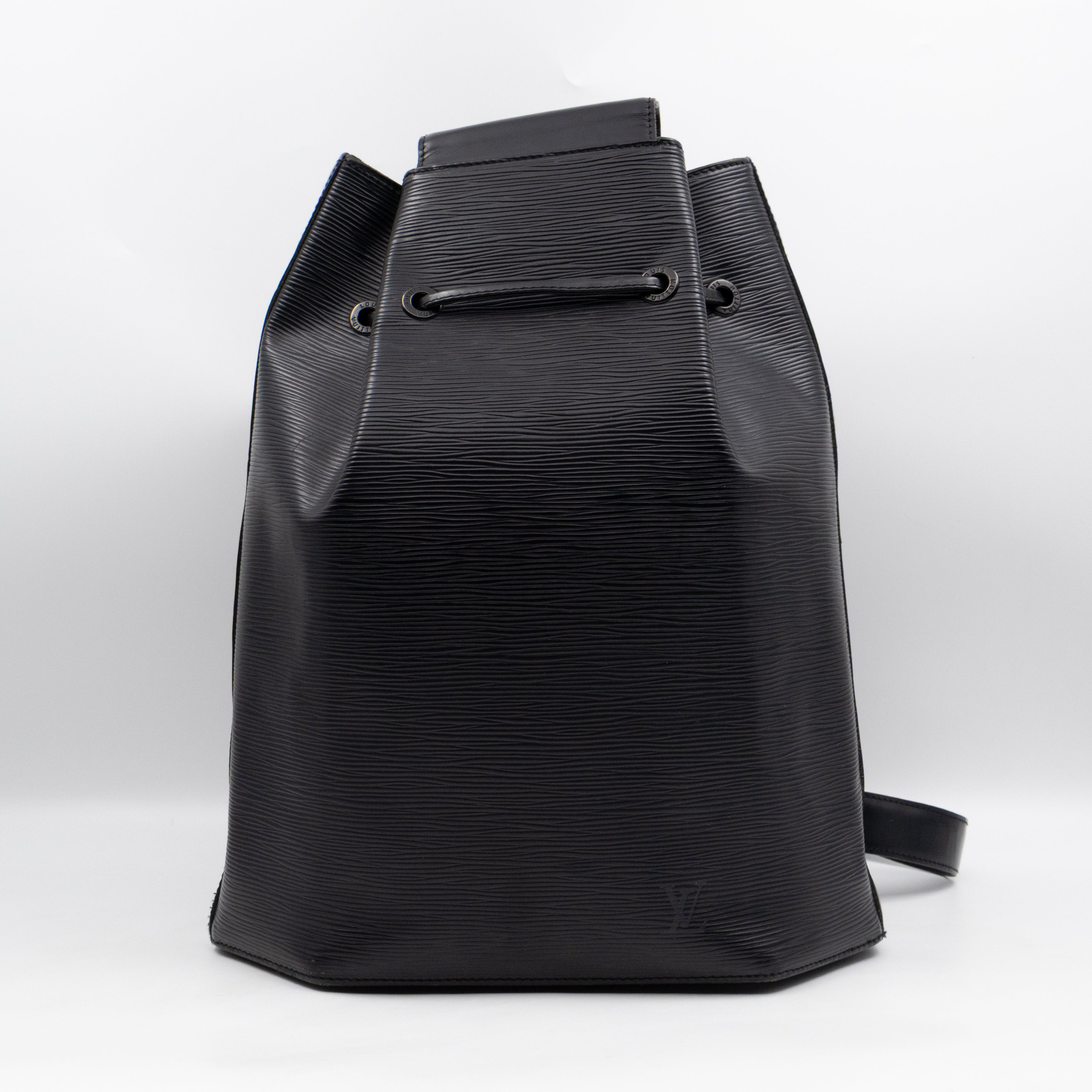 Sac A Dos Black Epi Leather