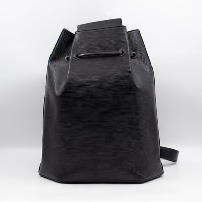 Sac A Dos Black Epi Leather
