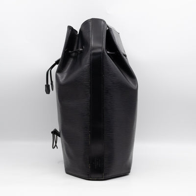 Sac A Dos Black Epi Leather