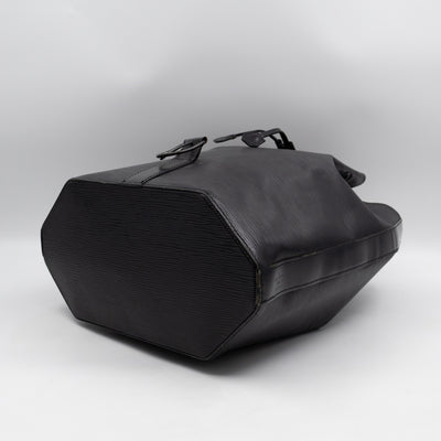 Sac A Dos Black Epi Leather