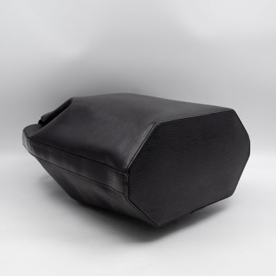 Sac A Dos Black Epi Leather