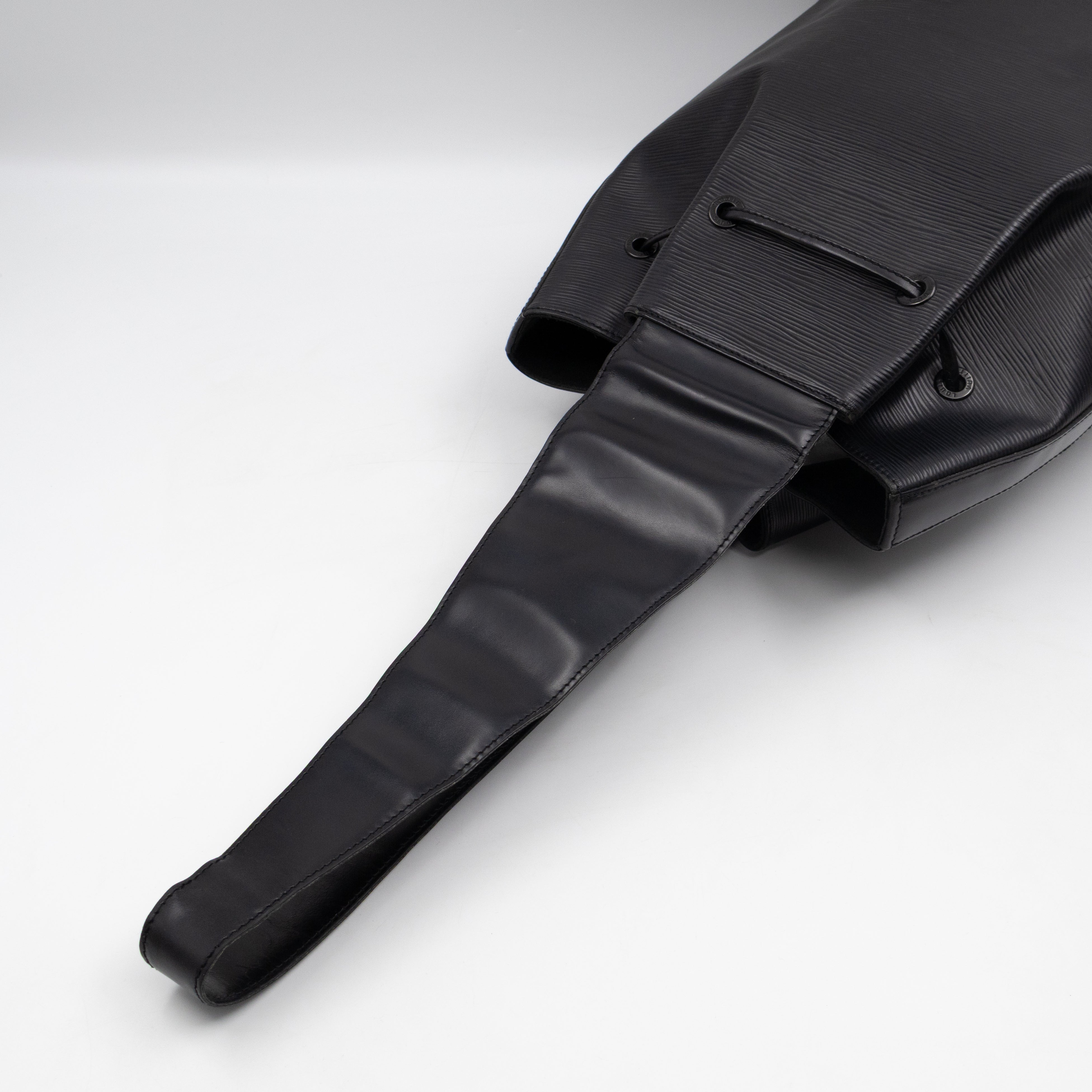 Sac A Dos Black Epi Leather