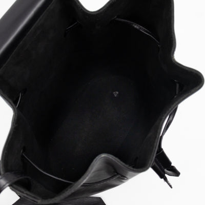 Sac A Dos Black Epi Leather