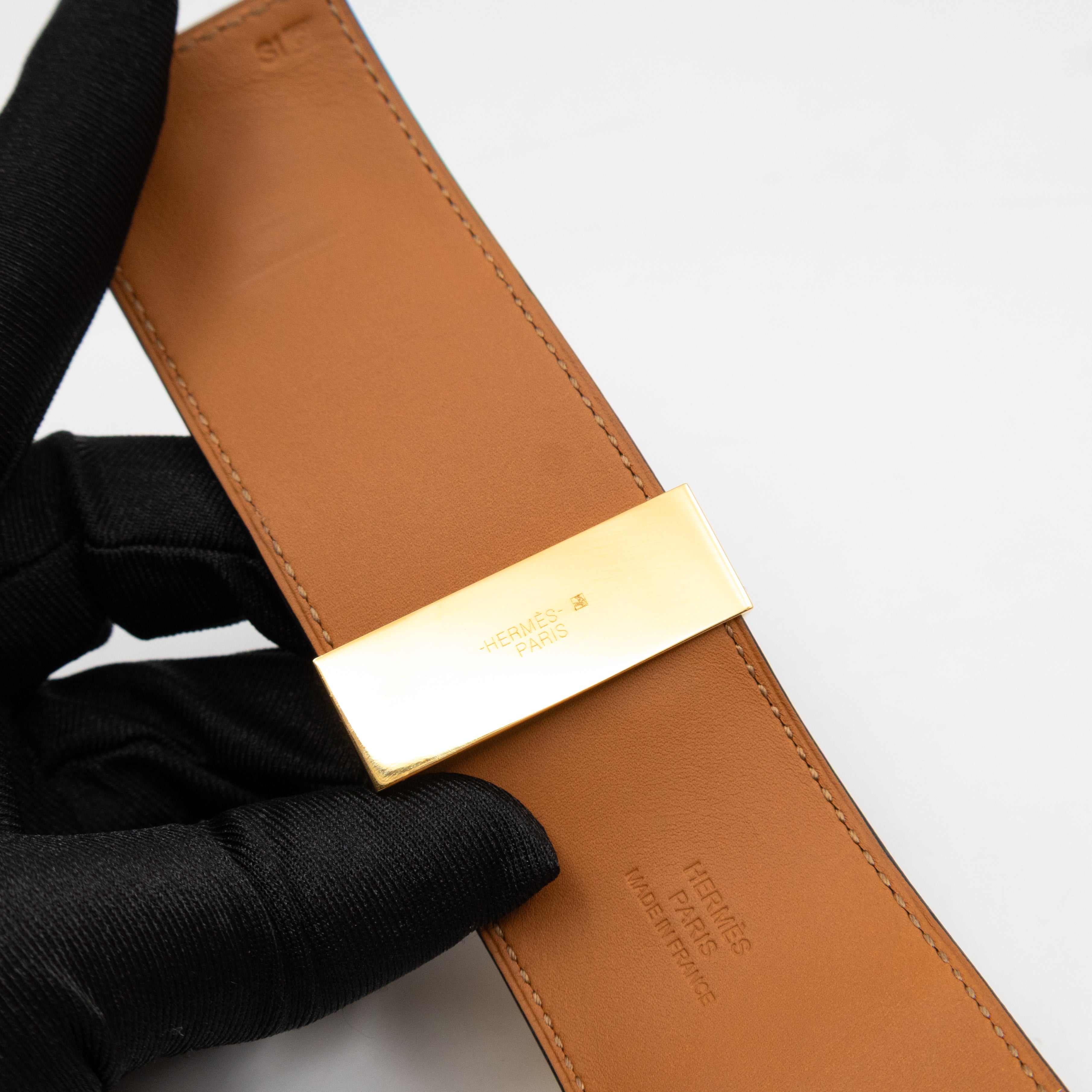 Collier de Chien Bracelet Gold & Black Leather