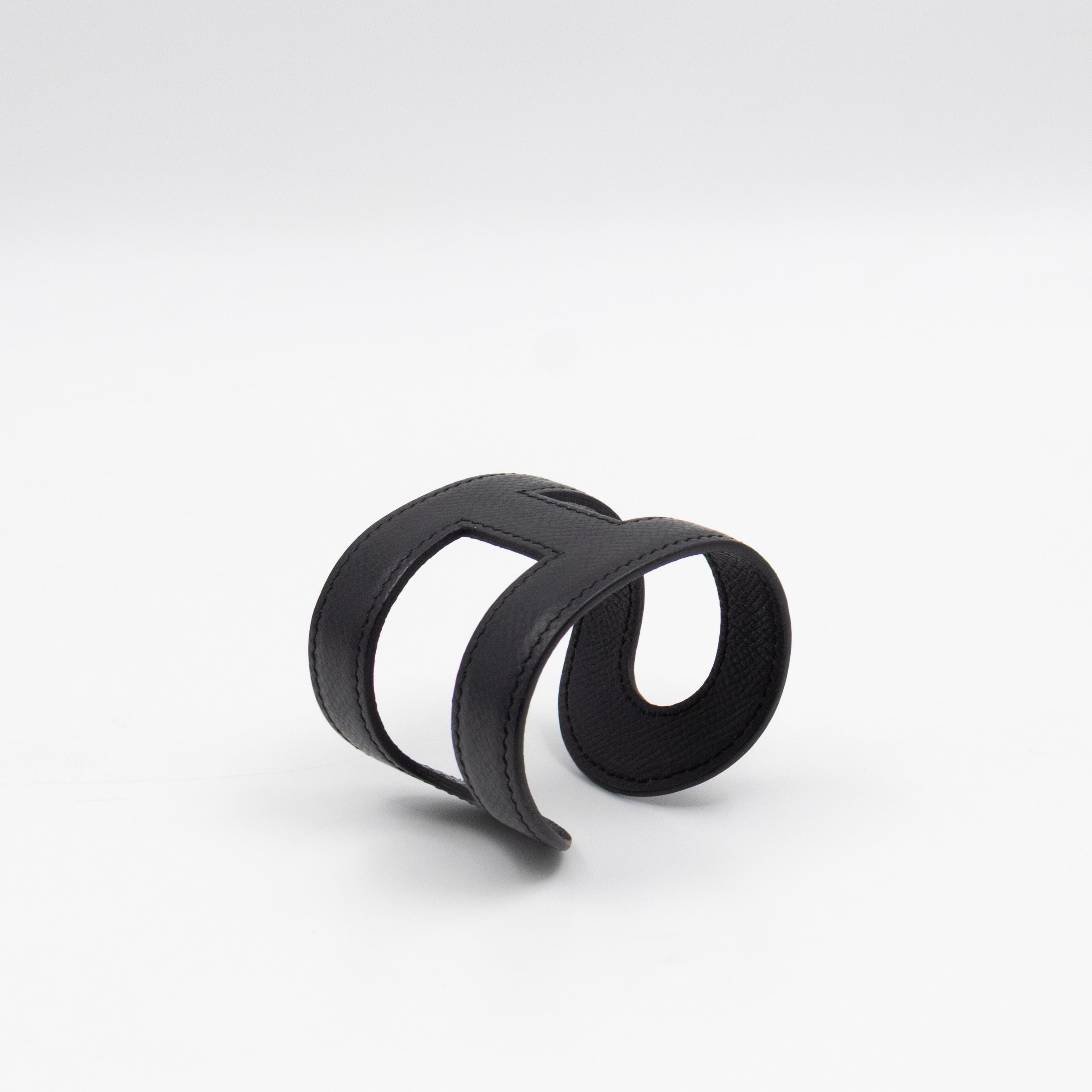 Ano Cuff Bracelet Black Leather