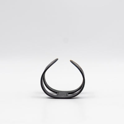 Ano Cuff Bracelet Black Leather