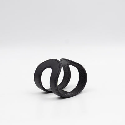 Ano Cuff Bracelet Black Leather
