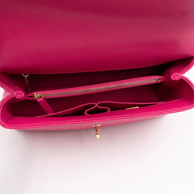 Coco Handle Pink Caviar Leather