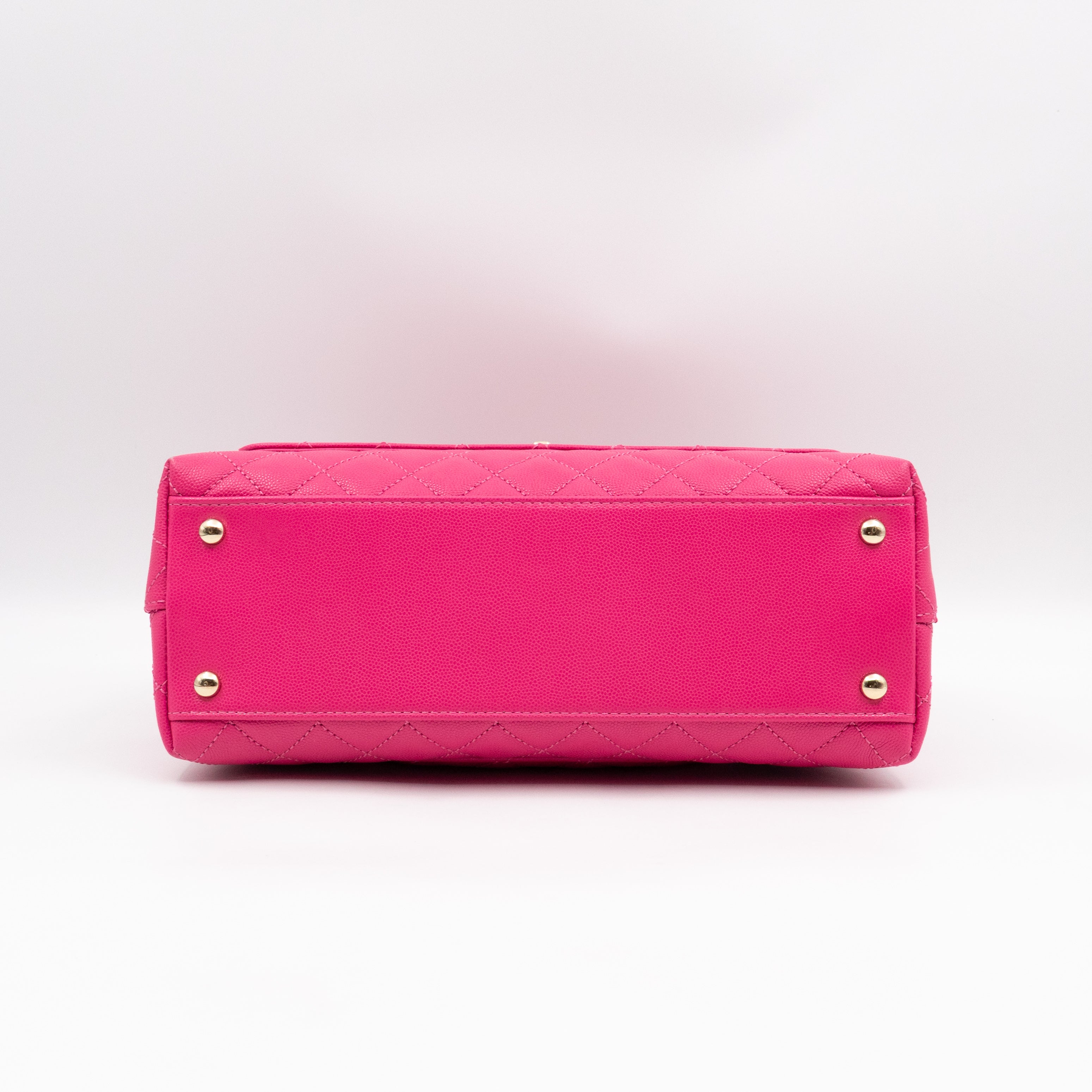 Coco Handle Pink Caviar Leather