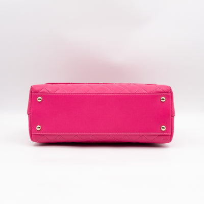 Coco Handle Pink Caviar Leather