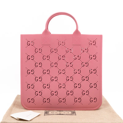 Beach Bag Perforated Rubber Pink