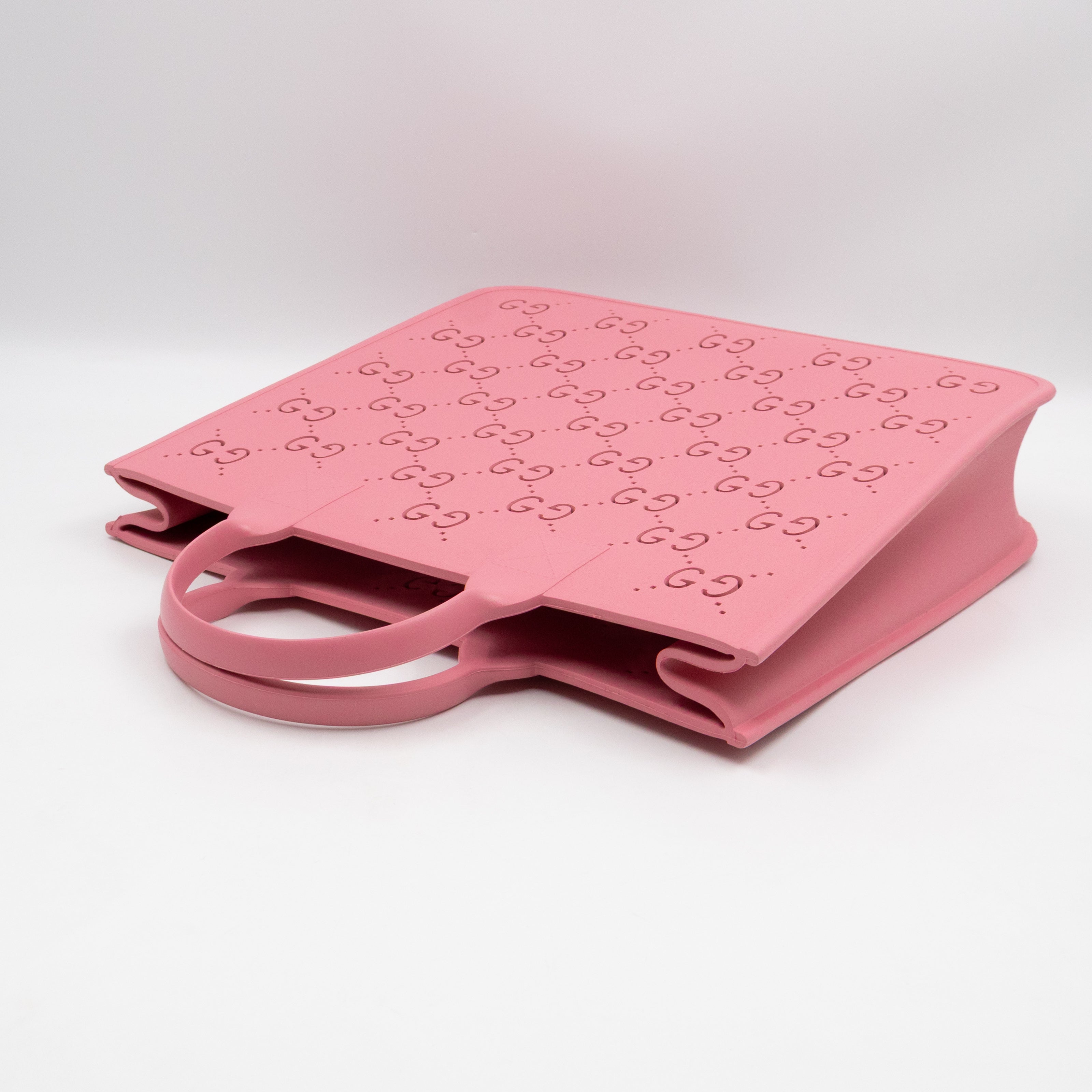 Beach Bag Perforated Rubber Pink