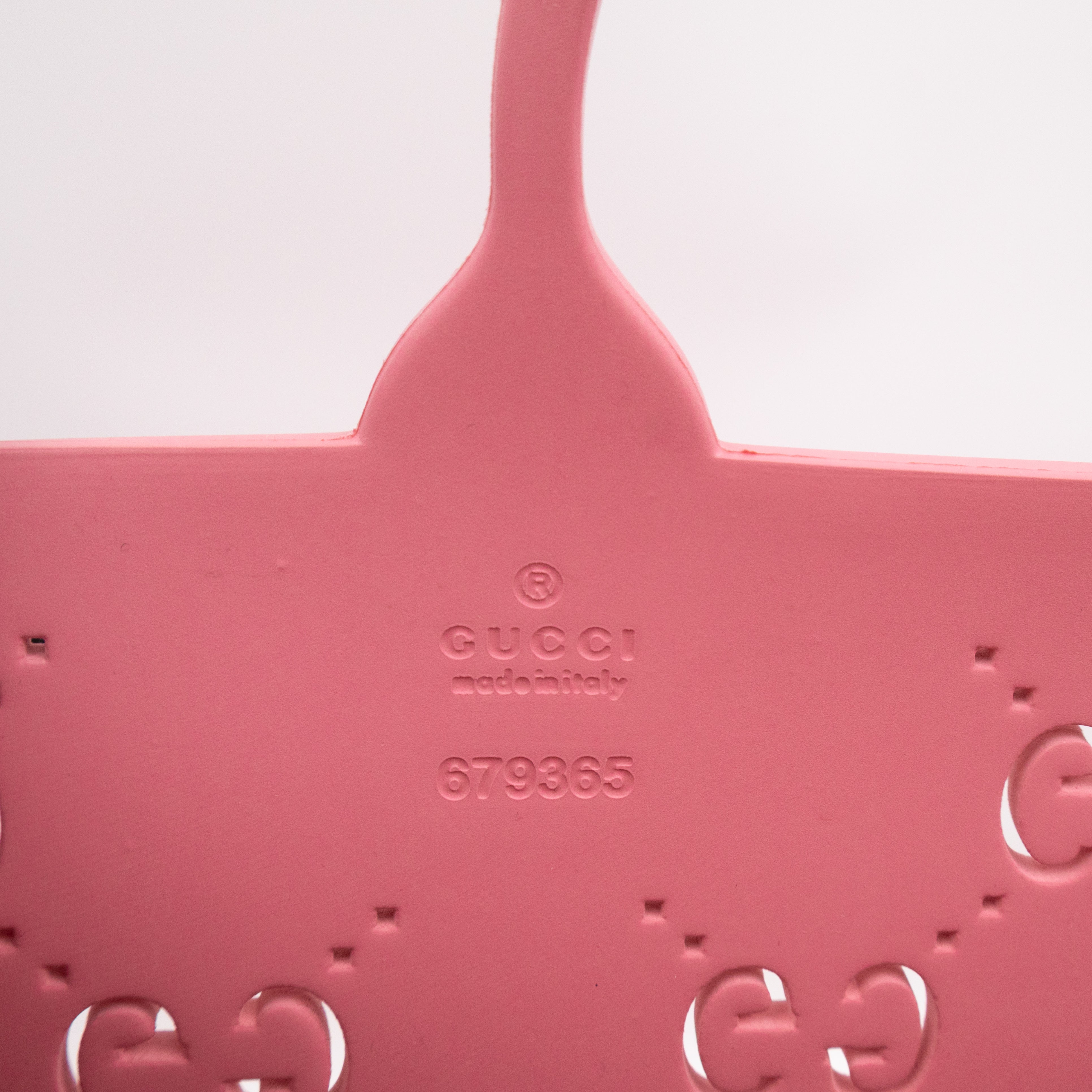 Beach Bag Perforated Rubber Pink