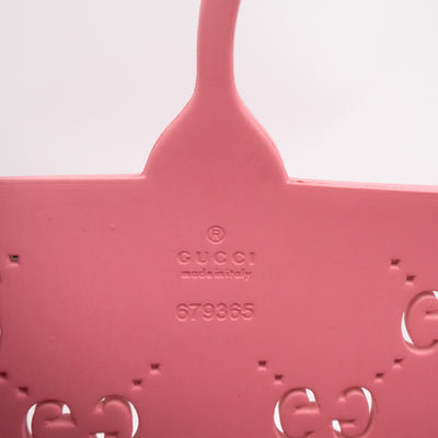 Beach Bag Perforated Rubber Pink