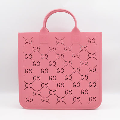 Beach Bag Perforated Rubber Pink
