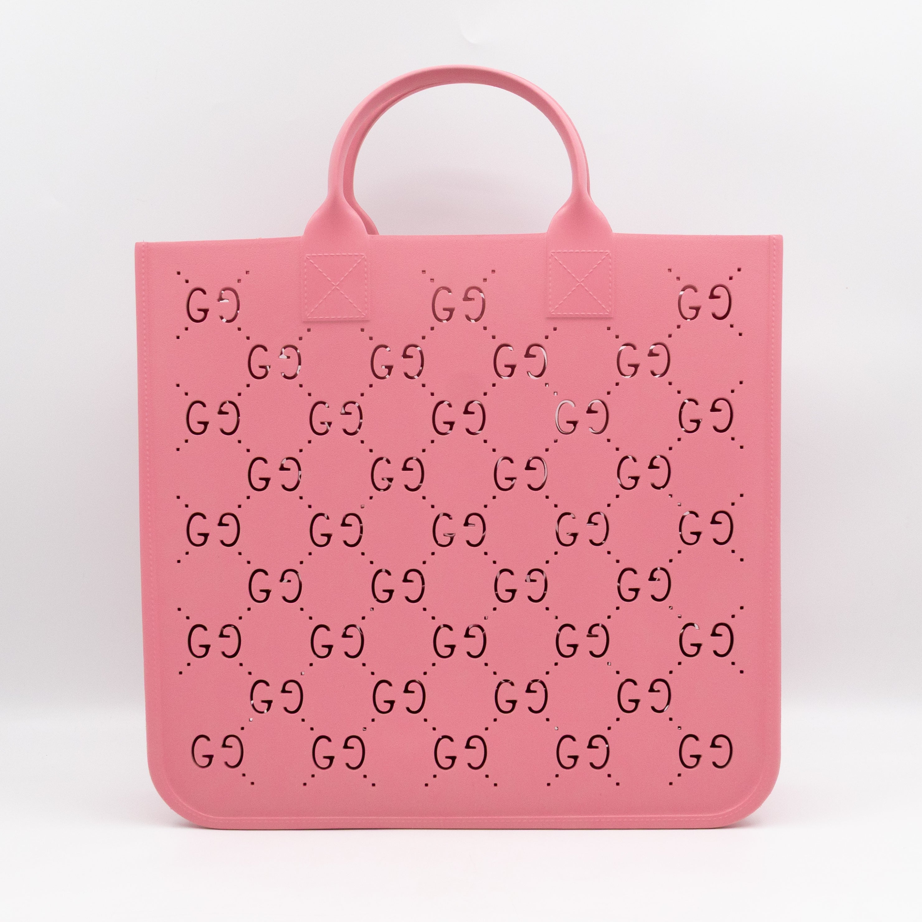 Beach Bag Perforated Rubber Pink
