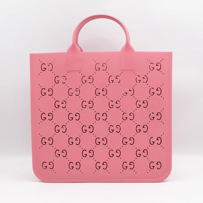 Beach Bag Perforated Rubber Pink