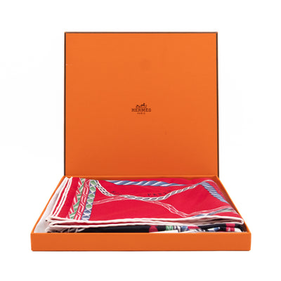 Silk Scarf 90 Robe du Soir Red