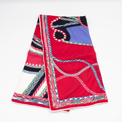 Silk Scarf 90 Robe du Soir Red