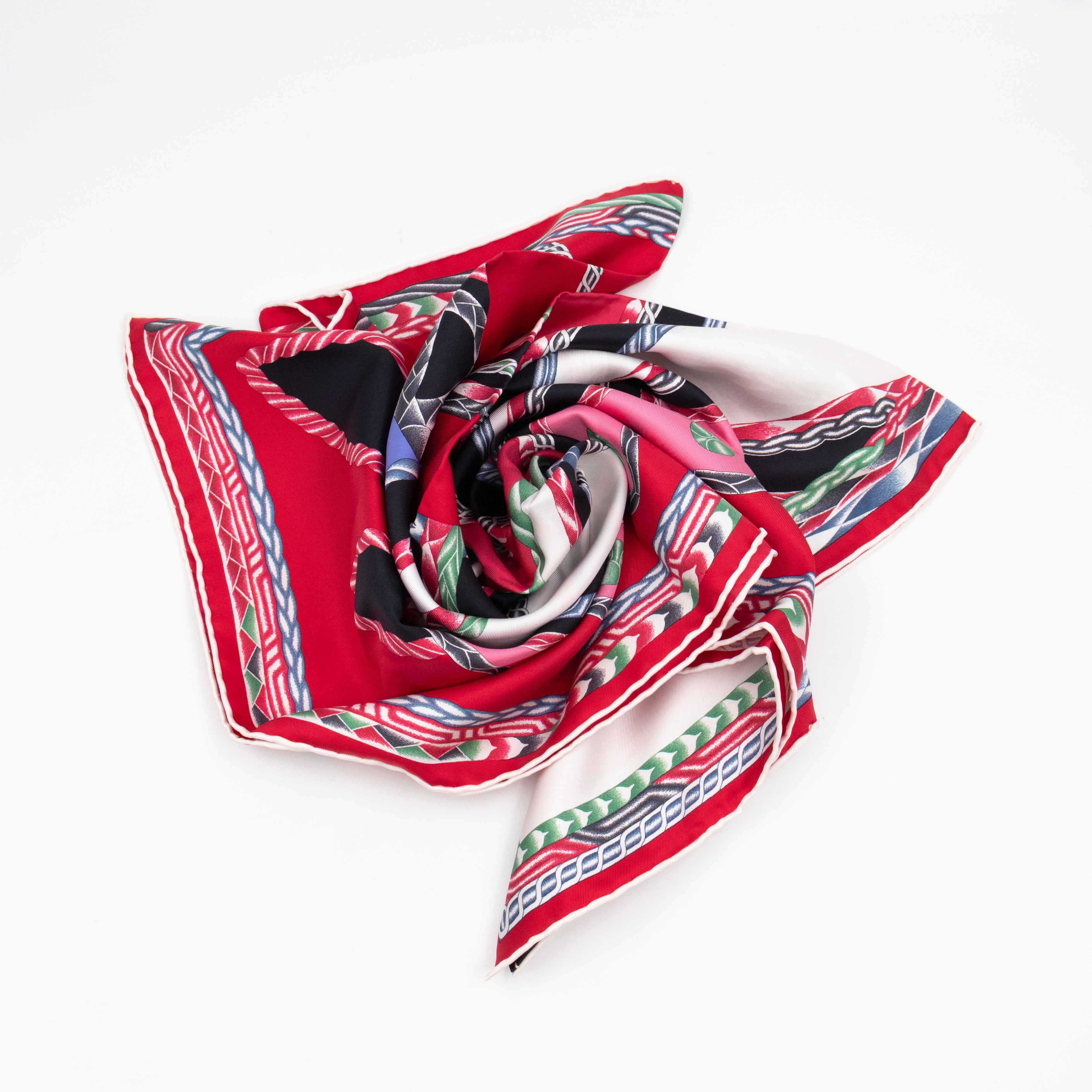 Silk Scarf 90 Robe du Soir Red