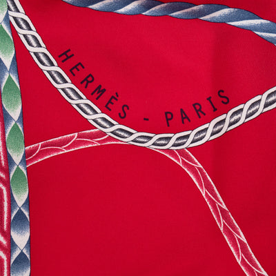 Silk Scarf 90 Robe du Soir Red
