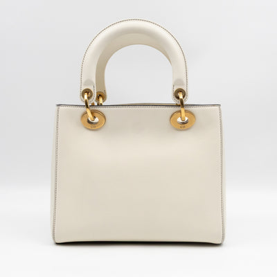 Lady Dior Medium Niki de Saint Phalle Off White Leather