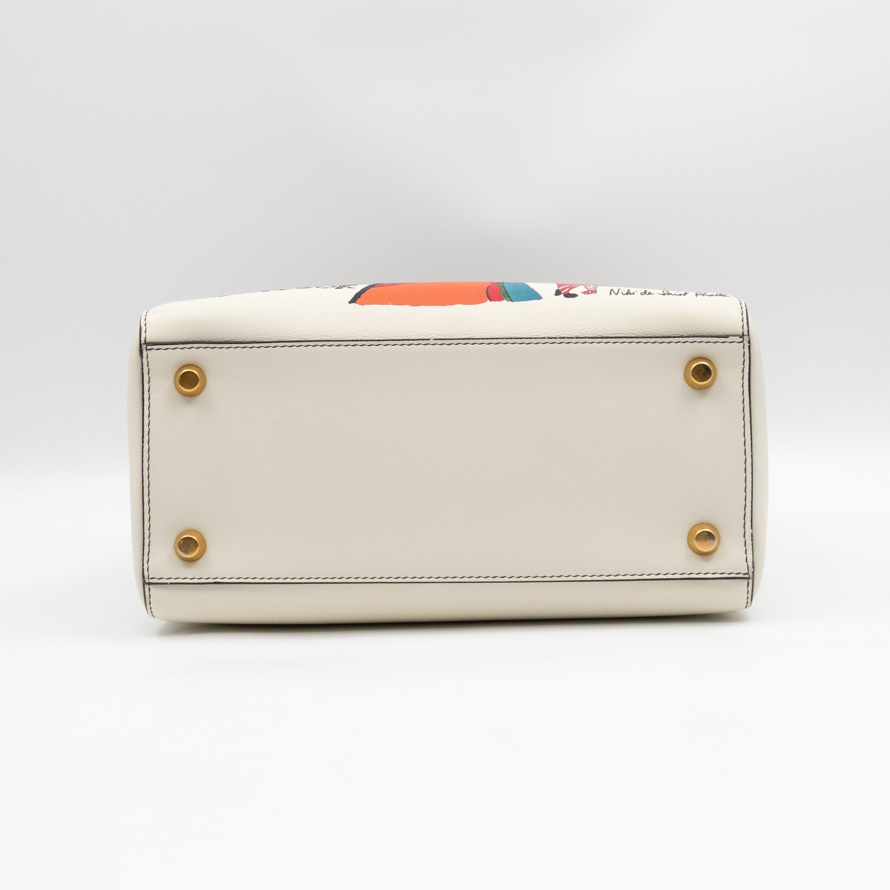 Lady Dior Medium Niki de Saint Phalle Off White Leather