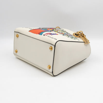 Lady Dior Medium Niki de Saint Phalle Off White Leather