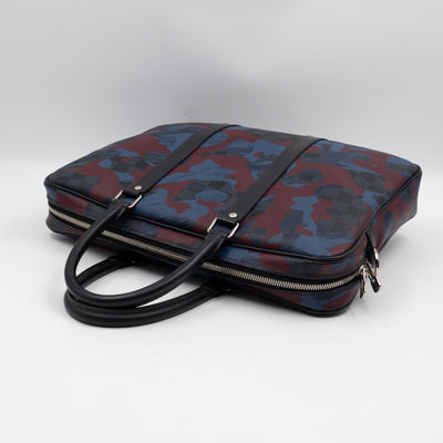 Porte Documents Voyage PM Briefcase Damier Cobalt Camouflage