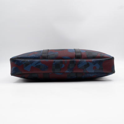 Porte Documents Voyage PM Briefcase Damier Cobalt Camouflage