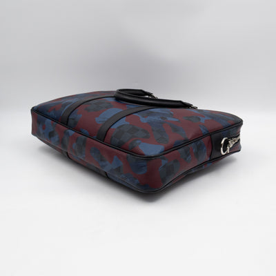 Porte Documents Voyage PM Briefcase Damier Cobalt Camouflage