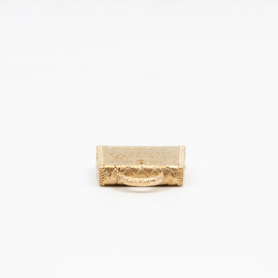 Curiosite Kelly Bag Charm Pendant Permabrass Plated Gold