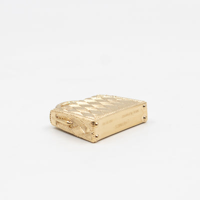 Curiosite Kelly Bag Charm Pendant Permabrass Plated Gold