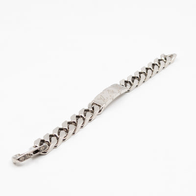 Monogram Chain Bracelet M Silver