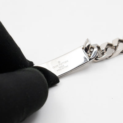 Monogram Chain Bracelet M Silver