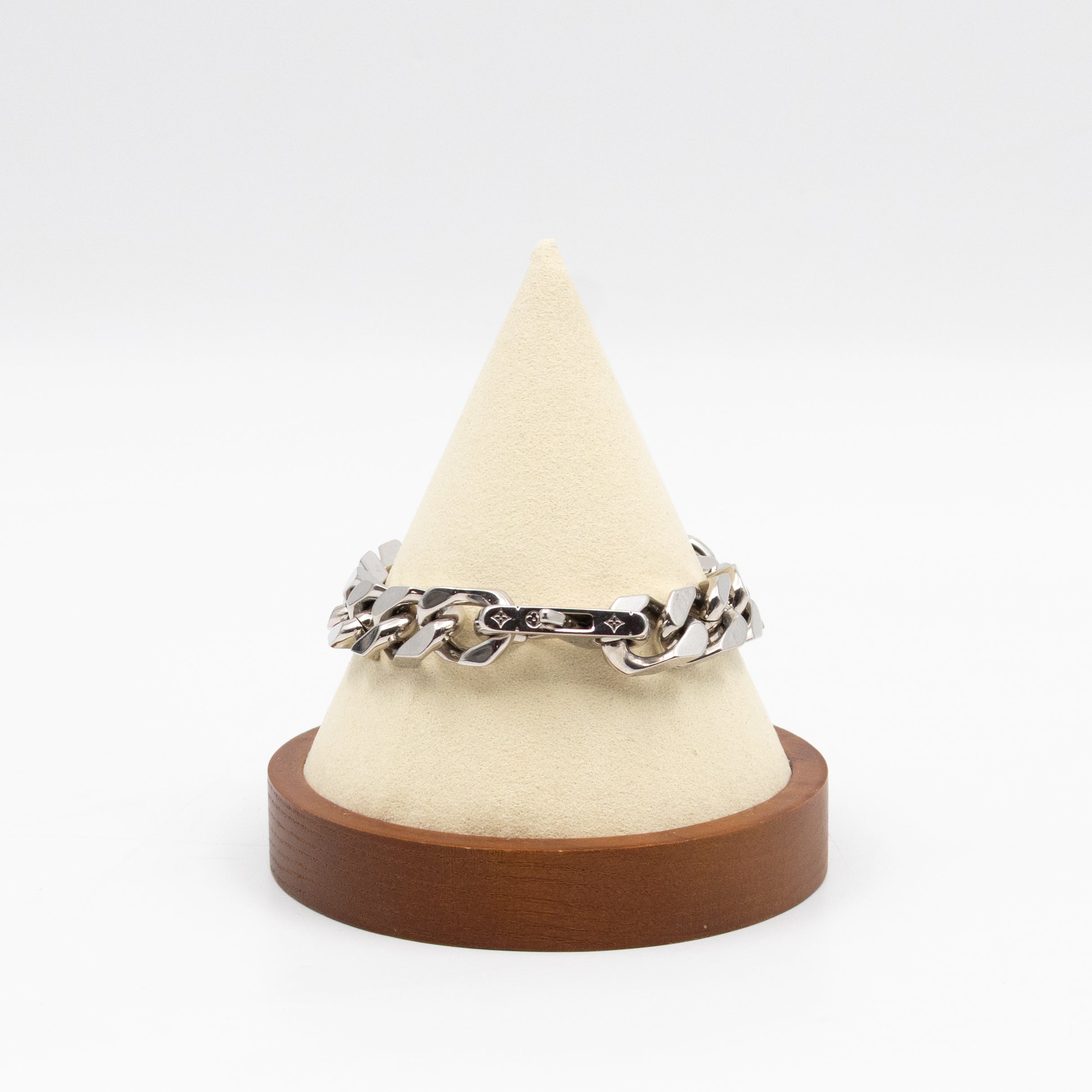 Monogram Chain Bracelet M Silver
