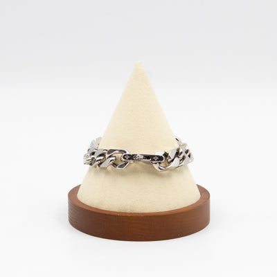 Monogram Chain Bracelet M Silver