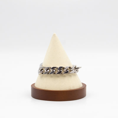 Monogram Chain Bracelet M Silver