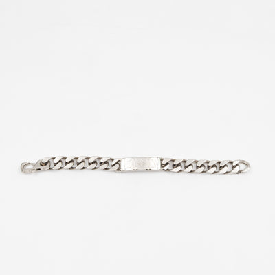 Monogram Chain Bracelet M Silver