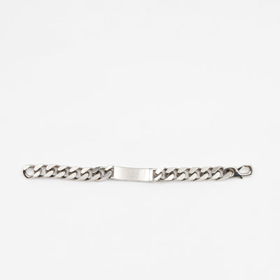 Monogram Chain Bracelet M Silver